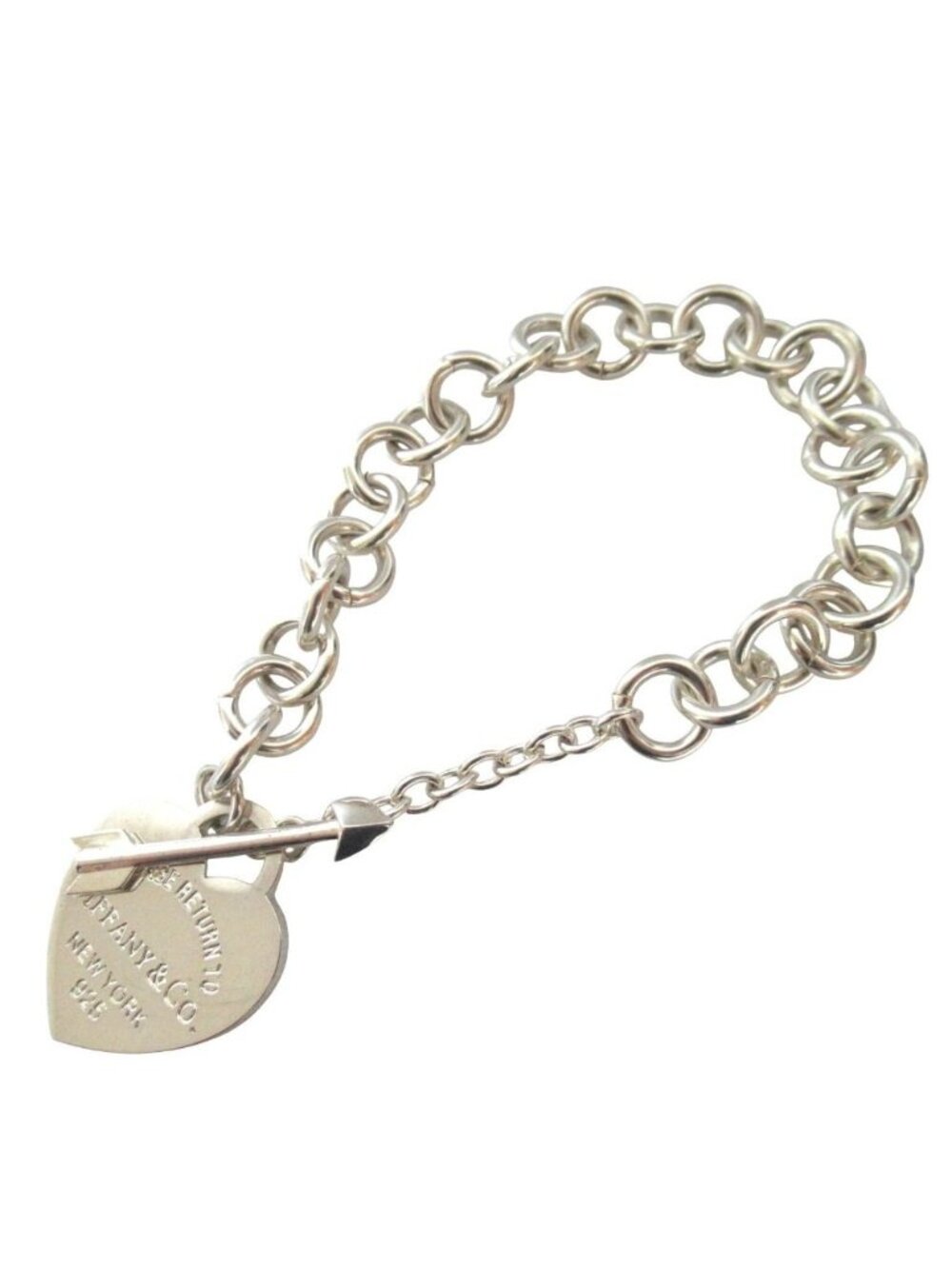 Tiffany & Co Return to Heart Aro Chain Bracelet 925 Sterling Silver